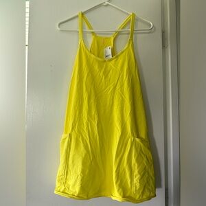 LIMITED EDITION Yellow active wear dress with shorts